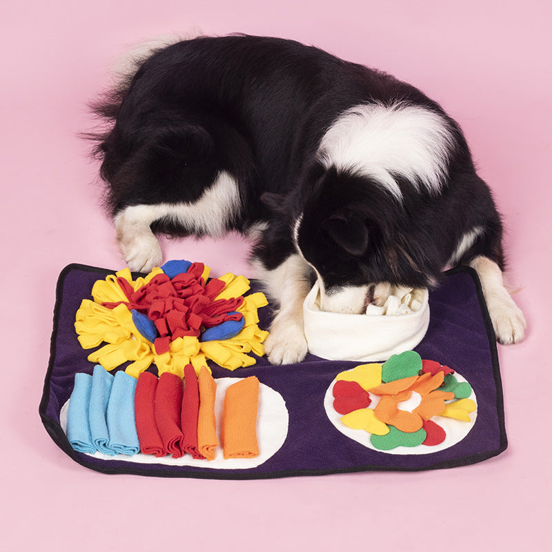 60*40cm Durable Interactive Dog Feeding Mat Puzzle Toys Foraging Skills Mat for Cats Dogs 60*40cm Durable Interactive Dog Feeding Mat Puzzle Toys Foraging Skills Mat for Cats Dogs